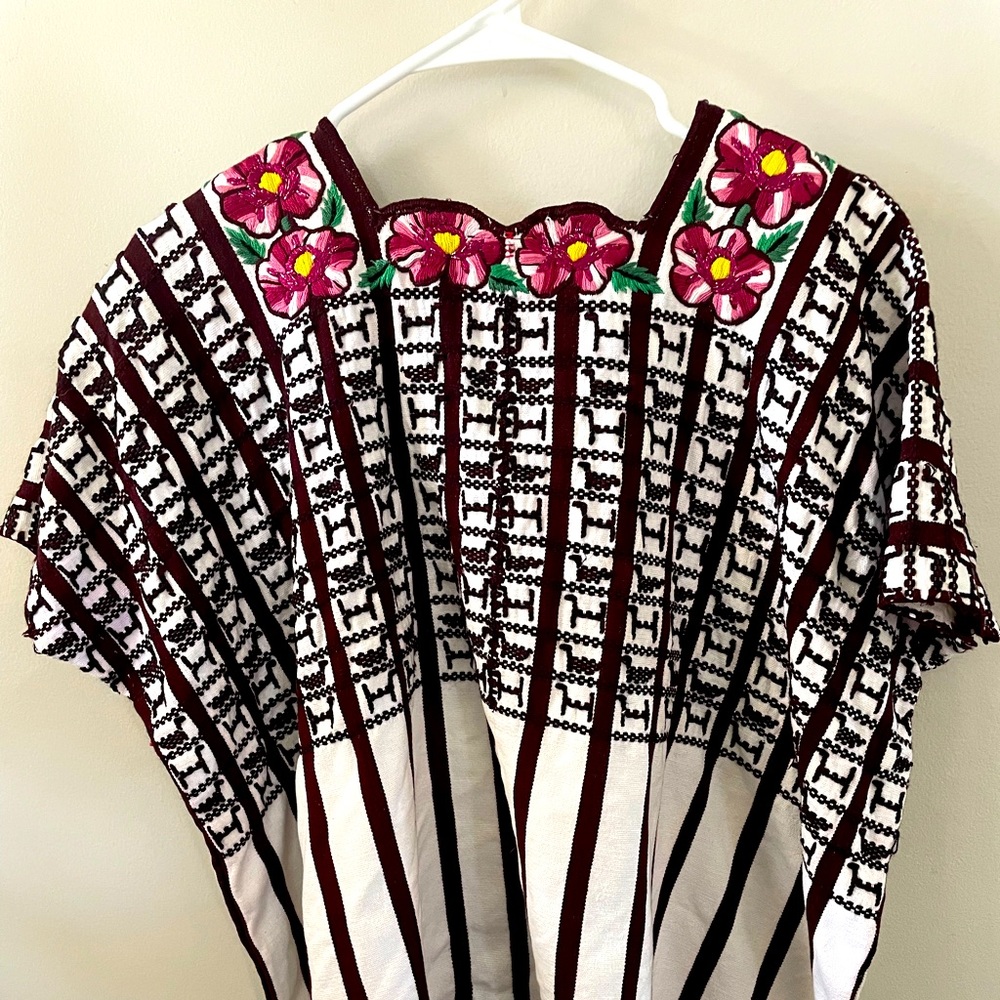 Guatemalan embroidered huipil